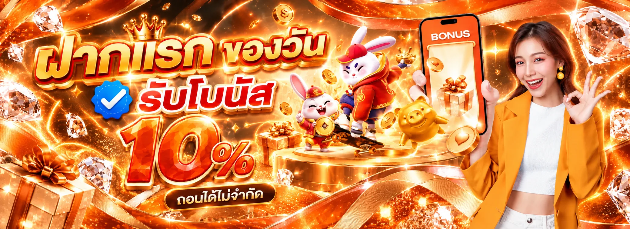 สล็อตออนไลน์ MONEY777 โปรโมชั่นรับโบนัส